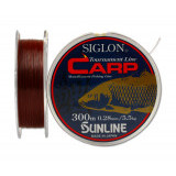 SUNLINE SIGLON CARP 300m #5/0.41 mm/11kg	коричневая										