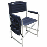 Кресло складное "СЛЕДОПЫТ" 585х450х825 мм, с карманом на подлокотнике, алюминий, синий	PF-FOR-SK10