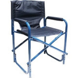 Кресло складное "СЛЕДОПЫТ" 585х450х825 мм, сталь 25 мм, синий	 PF-FOR-SK06	