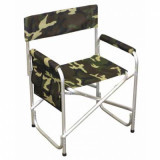 Кресло складное "СЛЕДОПЫТ" 595х450х800 мм, с карманом на подлокотнике, алюминий AKS02