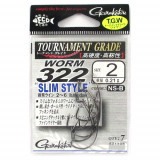 Gamakatsu worm 322 slim style #2 7шт