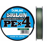  Шнур Siglon PE х4 150m (темн-зел.) #0.6/0.132mm 10lb/4.5kg 		