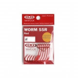 vanfook worm 55R red #4/0 5шт