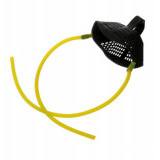 FLAGMAN Запасная резина для рогатки с чашей и 4-мя стяжками Medium Yellow Elastic With Pounch	