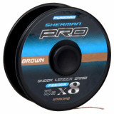 FLAGMAN Шок-лидер плетеный Sherman Pro Braid PE X8 коричневый 9кг 10м 0,14мм